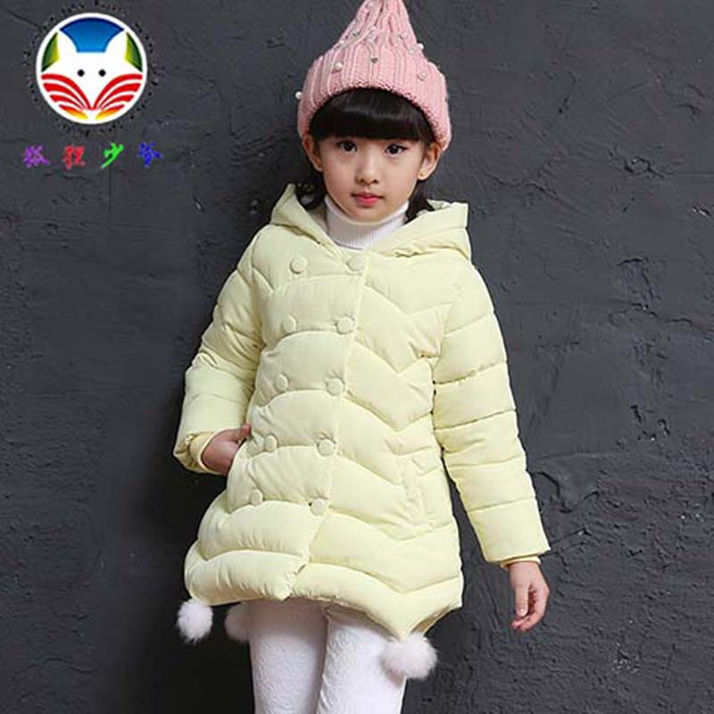 狐狸少爷2016冬季童装新款女童冬款童装加厚
