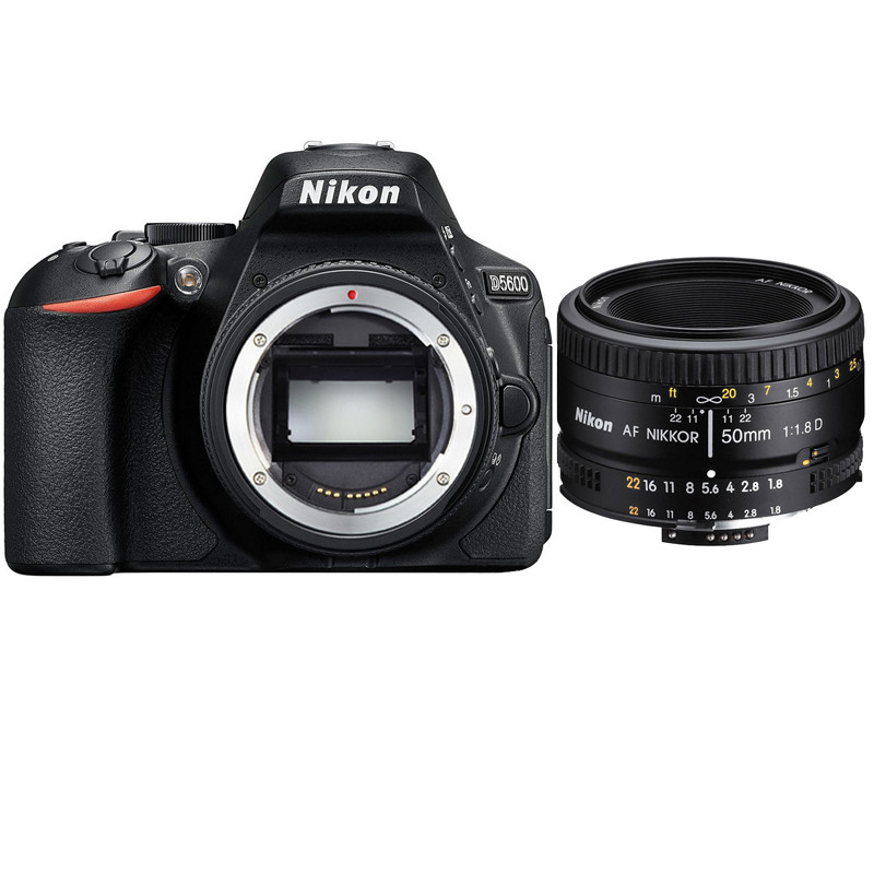 尼康(Nikon)数码单反相机 D5600+AF 50mm F