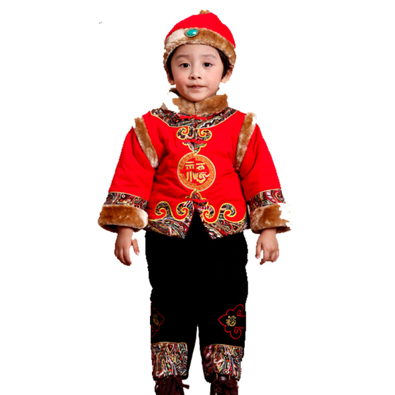 自营 YH 儿童中式唐装 男童冬季童装新年装 过