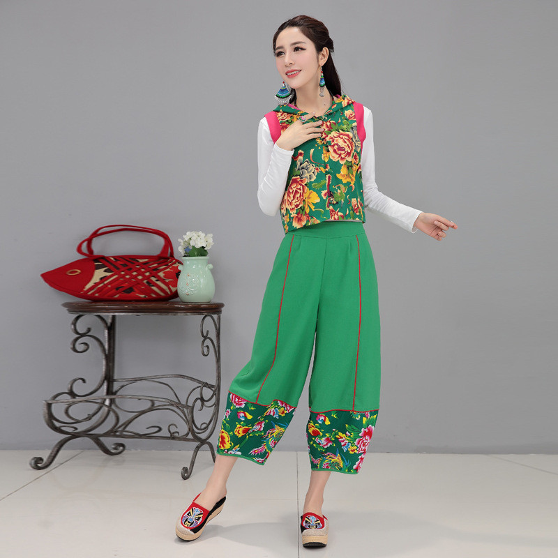 娇诗朵2017 新款春装新款民族风女装宽松套装