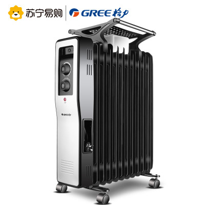 格力(GREE)电热油汀NDY13-X6121 11片加宽叶片 智能恒温 倾倒断电 取暖器