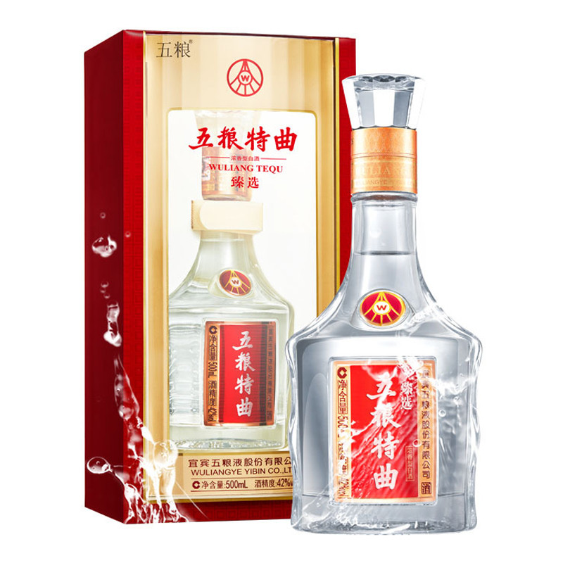 五粮液股份出品 五粮特曲 臻选 42度 浓香型白酒 500ml 单瓶装