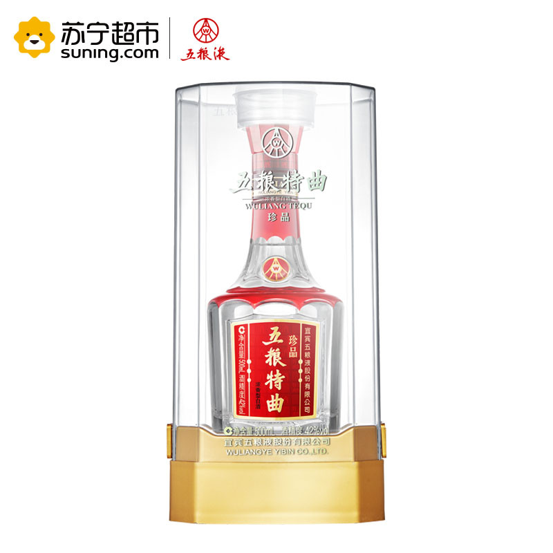 五粮液股份出品 五粮特曲 珍品 42度 浓香型白酒 500ml 单瓶装