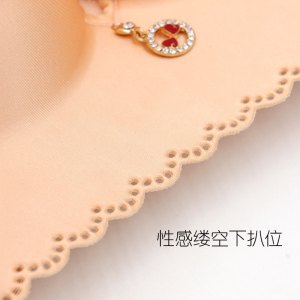 光面特大码文胸无钢圈内衣大胸胖MM无钢圈薄款50CDE五排扣胸罩_808