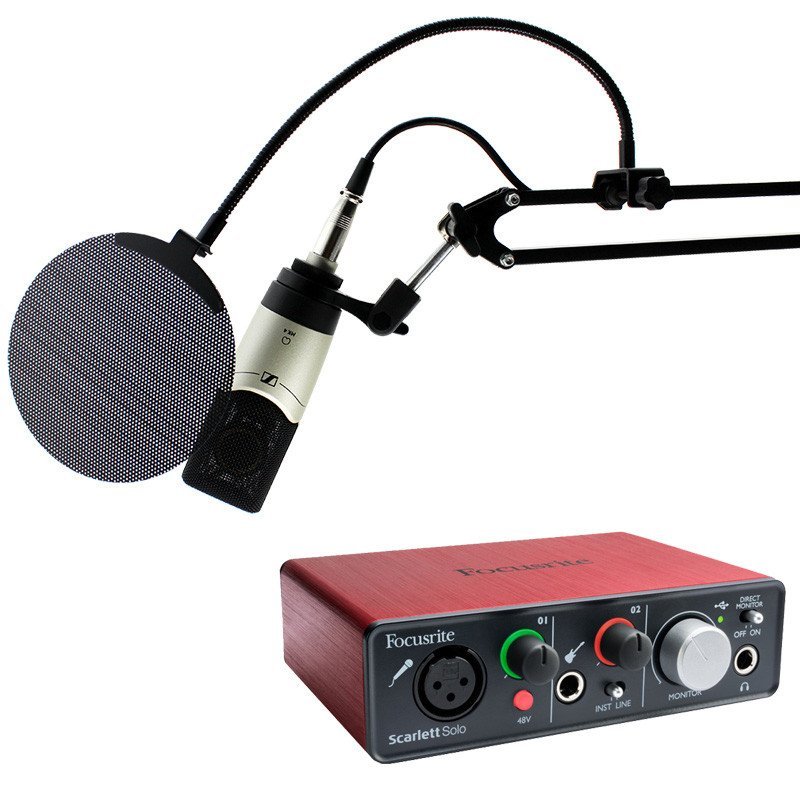 Sennheiser森海塞尔 MK4 电容麦克风+Focusr