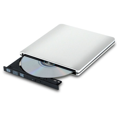 STW 外置DVD光驱 CD刻录机USB3.0 移动外接 台式笔记本一体机光驱 兼容苹果/联想/戴尔 铝合金外壳 银色