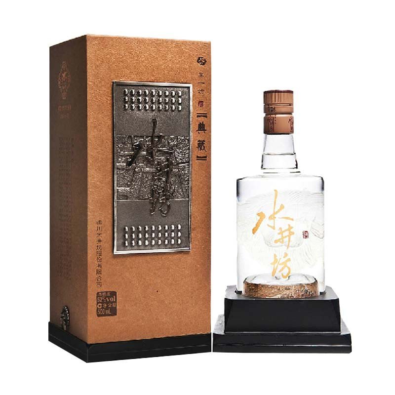 水井坊52度典藏500mL浓香型白酒特价礼盒四