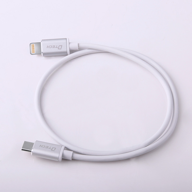 帝特type-c转lightning数据线macbook12寸连接线苹果6s手机充电0.