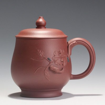 [子冶]手堆葡萄松鼠 紫砂杯茶杯 宜兴紫砂壶名家全手工茶具正品