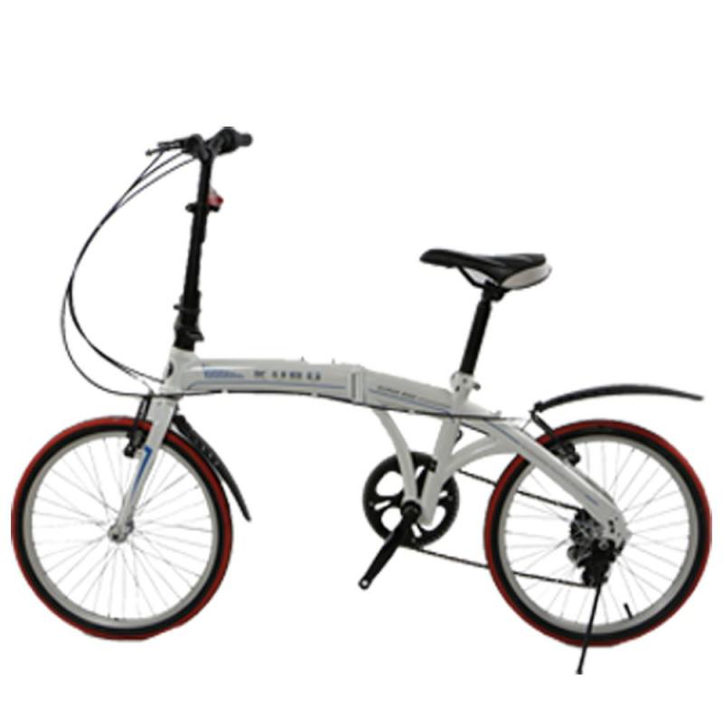 酷步 海豚式折叠车 20寸6速变速折叠自行车 3秒