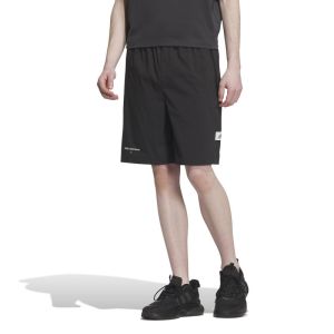 adidas Sportswear 纯色徽标Logo运动休闲短裤 男款 黑色 IP4956