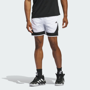 阿迪达斯短裤男2024夏季新款训练运动裤黑白撞色跑步五分裤IX1849