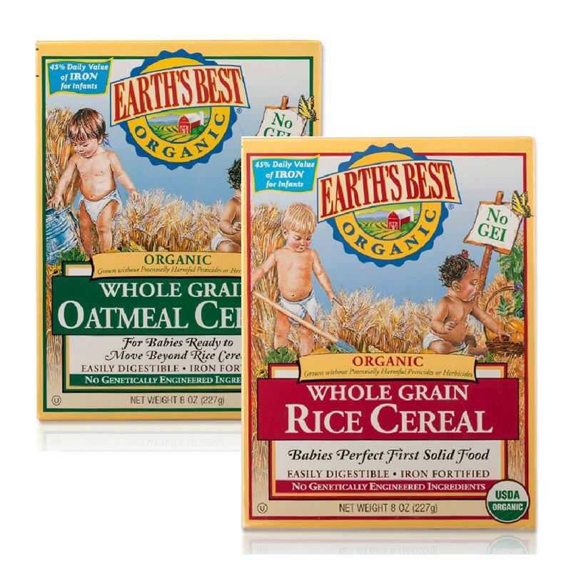 外进口Earth's Best世界最好有机高铁纯米粉一