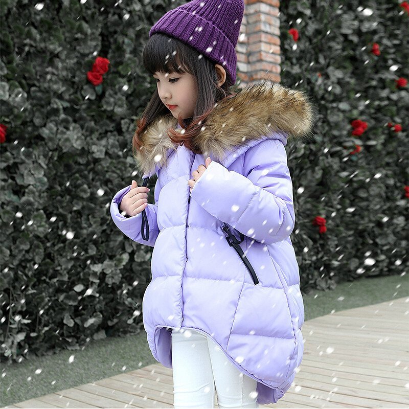 冬季保暖外套小女孩上衣5-6-8-10-12岁宝宝冬天外出衣服厚棉袄修身