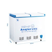 安淇尔(anqier) bcd-205双温区顶开门冷柜 商用卧式冰柜 商用冷冻