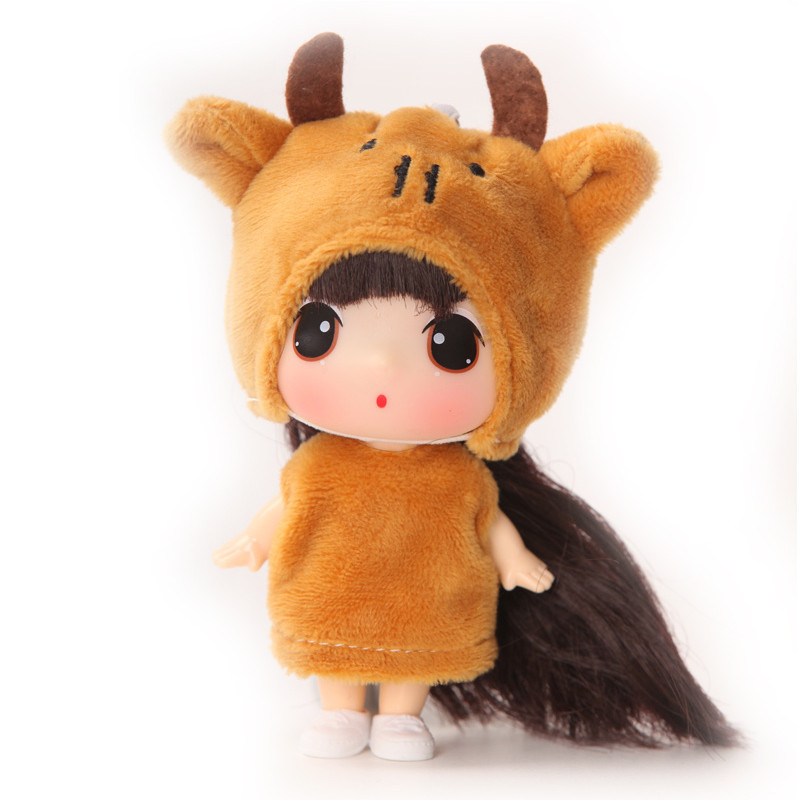 冬己正版韩国迷糊娃娃可爱萌儿童玩具迷你女孩玩具洋娃娃玩偶公仔 冬