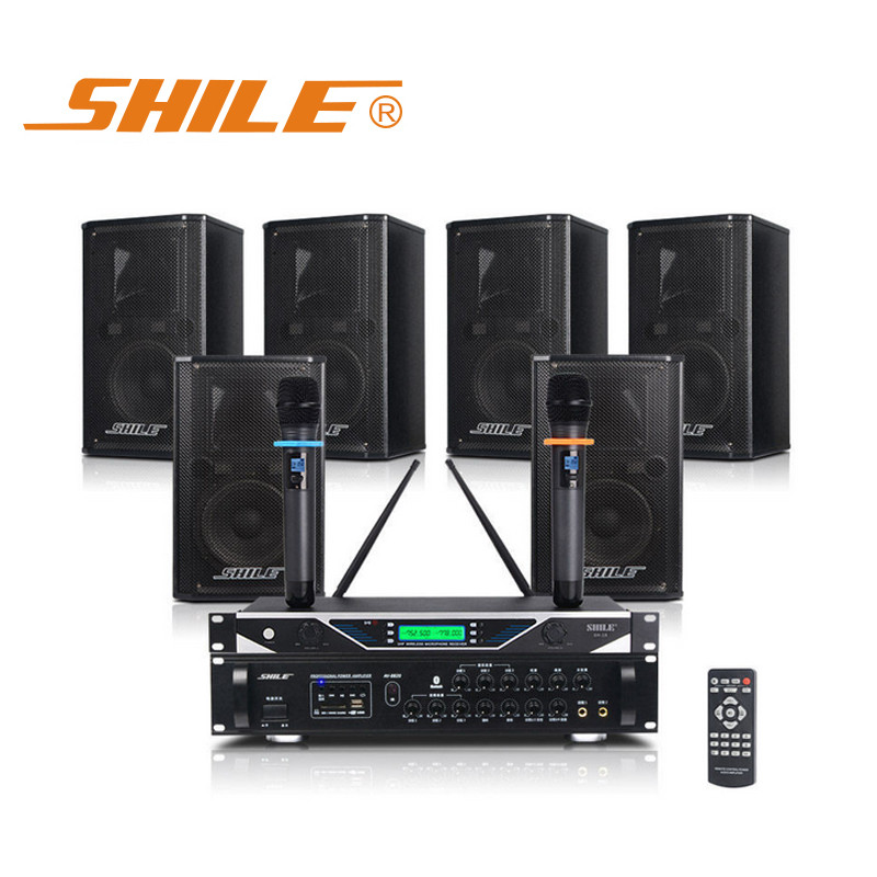 狮乐会议室音响组合套装(功放+壁挂音箱)专业