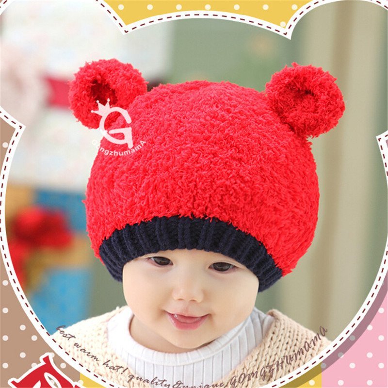 2014外贸宝宝儿童手工毛线帽子新款 热销款 宝