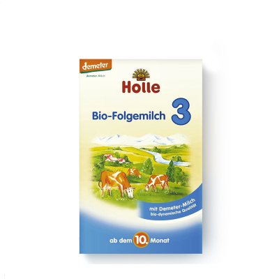 原装进口德国凯莉泓乐Holle婴幼儿有机配方奶粉3段适合10-12个月600g/每盒