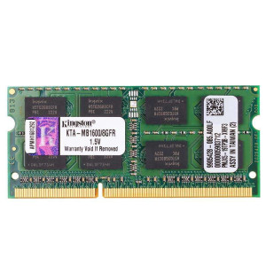 金士顿系统指定内存 DDR3 1600 8GB 苹果(APPLE)笔记本专用内存条(KTA-MB1600-8G)