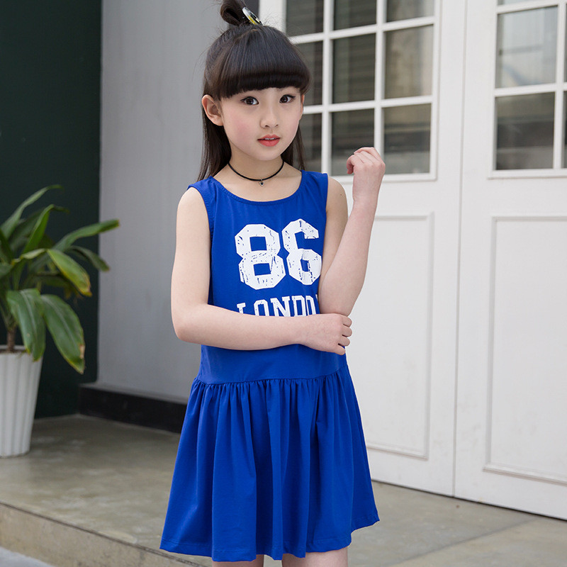 花样童依2017夏季新款童装韩版女童连衣裙中