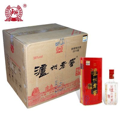 泸州老窖 六年陈/六年窖头曲铁盒 38度 浓香型 500ml*6瓶 箱装配仨袋