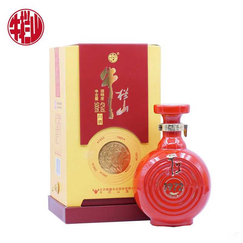 百年牛栏山 年轮1972 42度 浓香型 500ml 单瓶