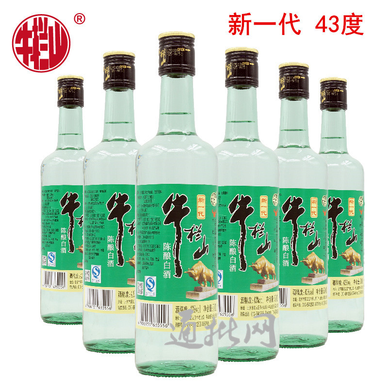 牛栏山 浓香型白酒 新一代陈酿 43度 500ml*12瓶