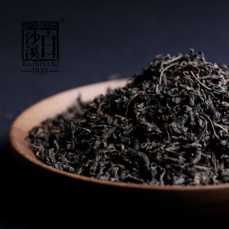 湖南安化黑茶白沙溪散茶一级茶 天尖茶竹篓装1kg