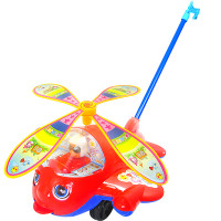 速翔 手推飞机玩具宝宝学步车手推车大号拉杆手推小飞机 飞机小推车
