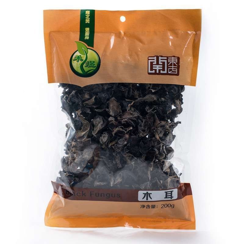 禾煜东北黑木耳200gds 东北土特产肉厚朵大 牡丹江黑木耳碗耳