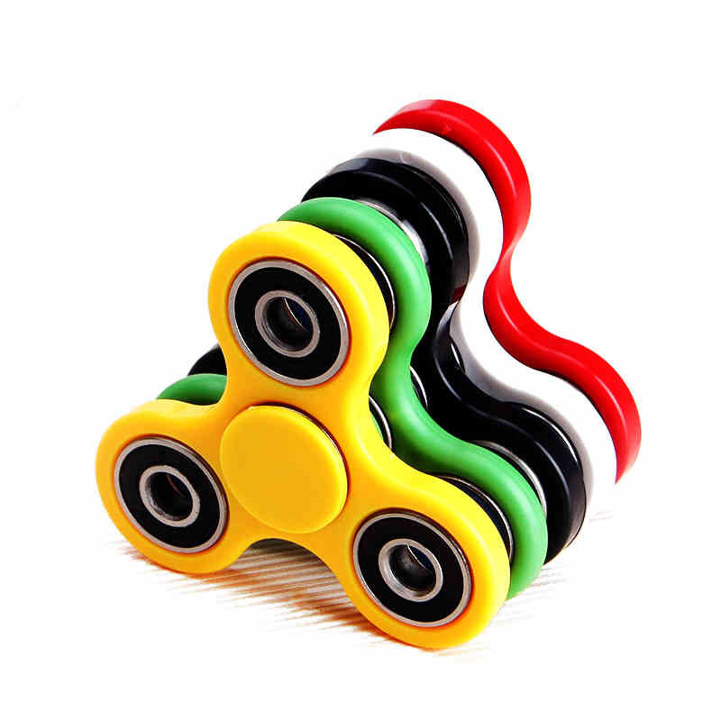 骏杰动感hand spinner指尖陀螺普及版三叶手指陀螺成人三孔轴承指尖