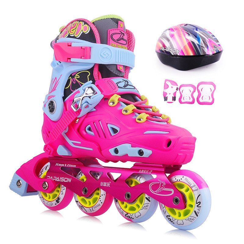 小状元专业溜冰鞋儿童成人平花鞋直排轮 小状