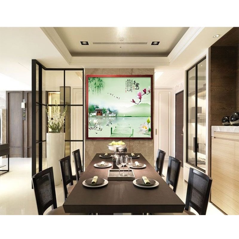 韩锐(130*110)远红外碳晶墙暖壁画(荷韵 \/ 山水