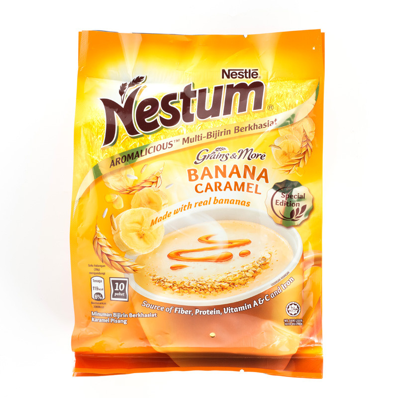 马来西亚直邮 雀巢/nestle 即溶杂粮麦片 香蕉焦糖 280g*2袋