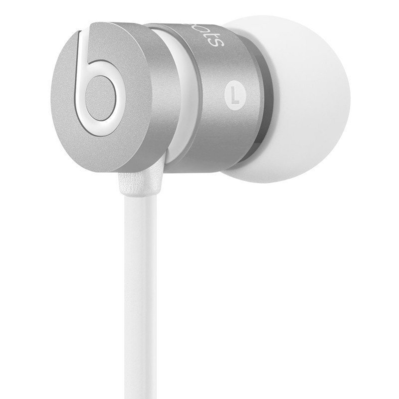 beats urbeats 入耳式耳机 手机耳机 三键线控 带麦 银色