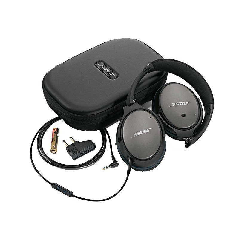 苏宁国际 bose quietcomfort25 博士qc25 降噪头戴式限量耳机黑色博士