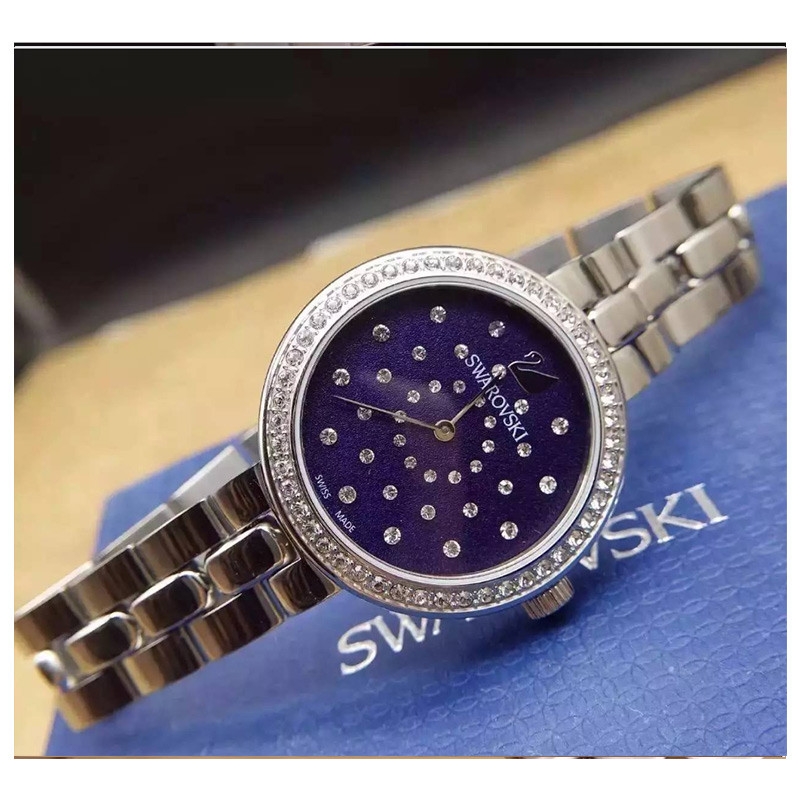 swarovski施华洛世奇休闲女款石英机芯腕表生活防水 5213685 包邮