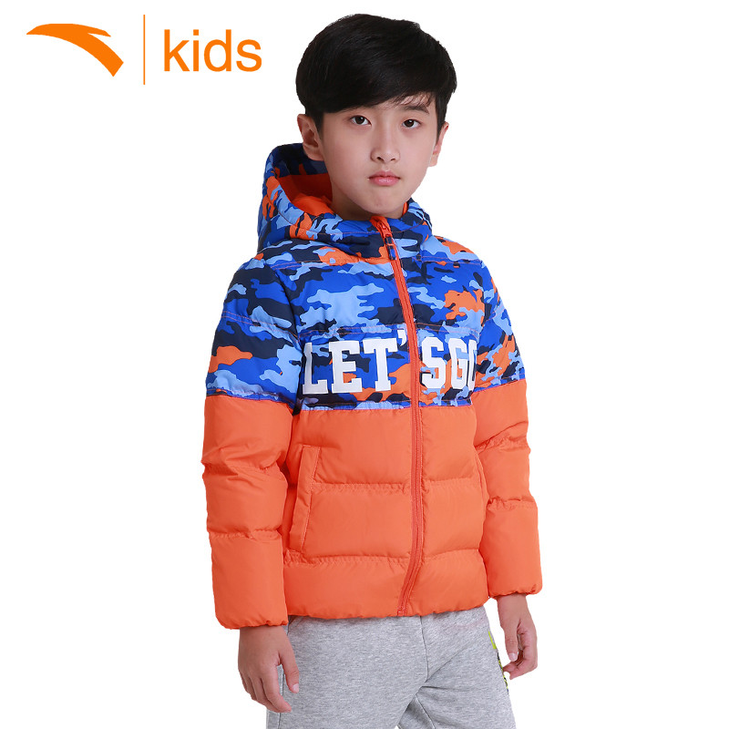 安踏童装儿童羽绒服2016冬新款男中大童羽绒