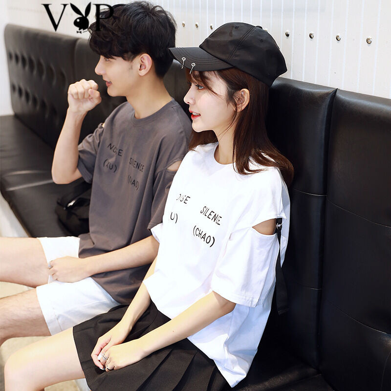 花花公子贵宾2017韩版时尚宽松潮流情侣装男