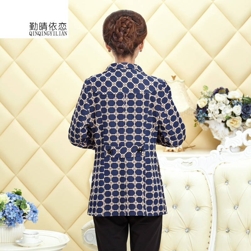 勤晴依恋 中老年女风衣中长款秋季大码中年女