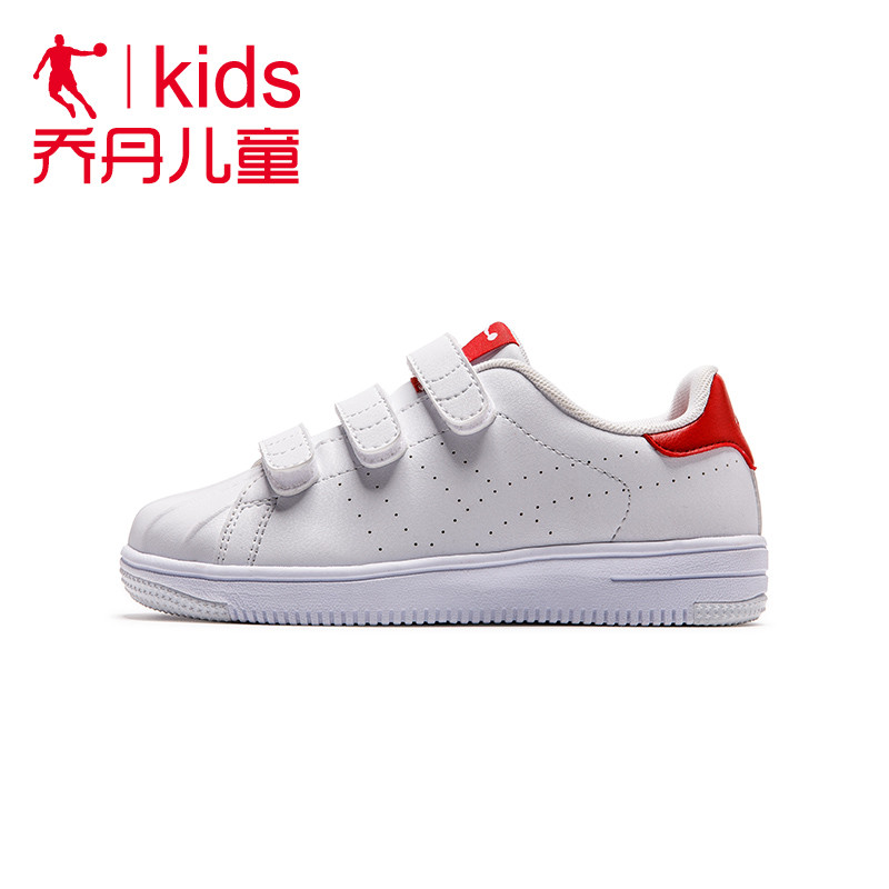 乔丹童鞋小学生白色运动鞋小白鞋秋季板鞋魔术