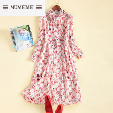 大红色真丝连衣裙中袖价格_大红色真丝连衣裙