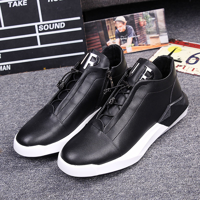 春季发型师潮鞋男厚底鞋休闲鞋百搭板鞋韩版内