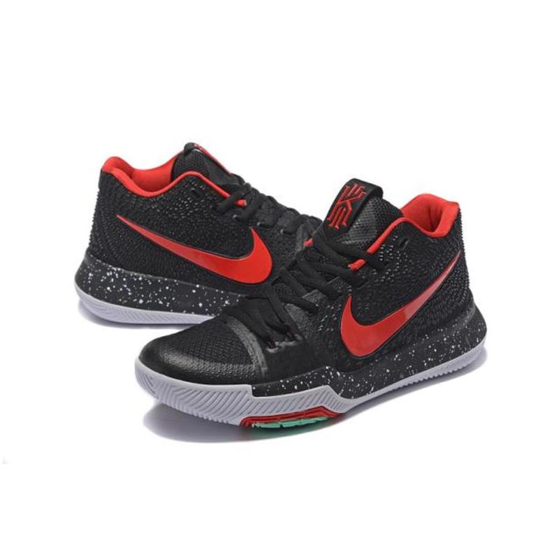 专柜正品新款耐克欧文3代篮球鞋黑金白银kyri