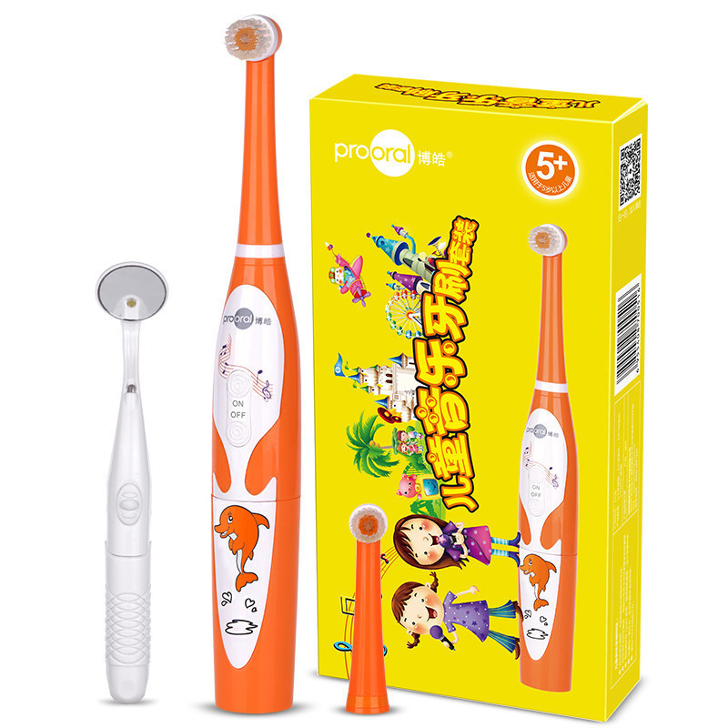 博皓(prooral) 2208儿童卡通音乐电动牙刷套装