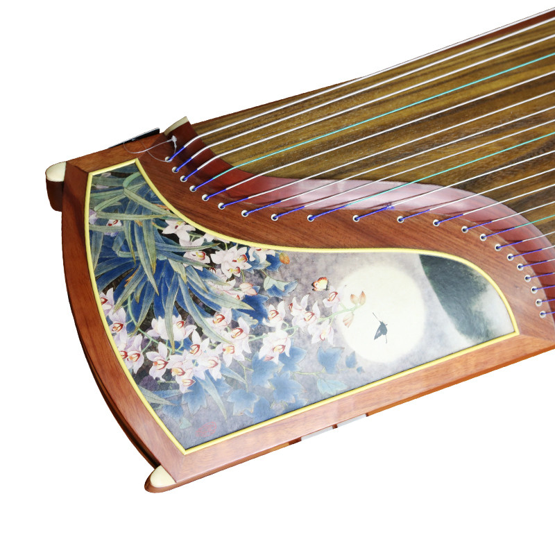 琴网 敦煌韵牌古筝QW4B绢画类 花朝月夕 琴网