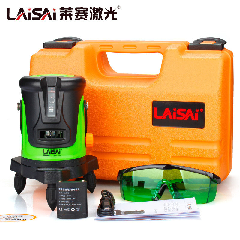 莱赛(laisai)ls671js/d 2线绿光水平仪 标线仪增强 红外线蓝激光平水