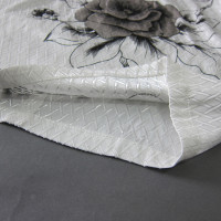 旗袍夏新款中式改良复古气质修身水墨牡丹白旗