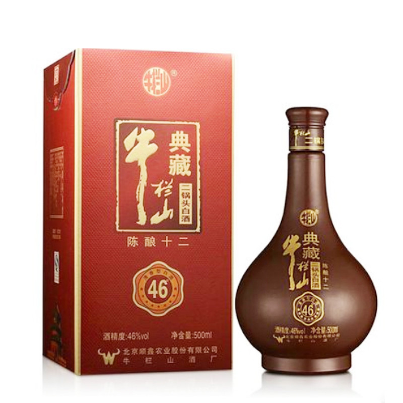 牛栏山(niulanshan)二锅头典藏十二陈酿清香型白酒46度500ml 盒装